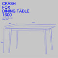 フォックス ダイニングテーブル （80cm・160cm）/ FOX DINING TABLE （80cm・160cm）