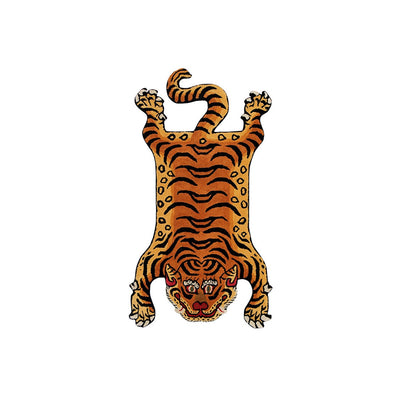 Tibetan Tiger Rug チベタン タイガーラグS