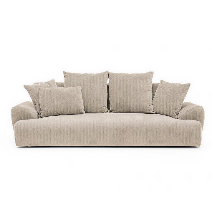 2WAYファブリックソファ 3人掛け W200cm メランジ｜ ソファ・家具