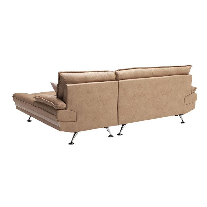 ゆったり座れるカウチソファ 3人掛け(背面)