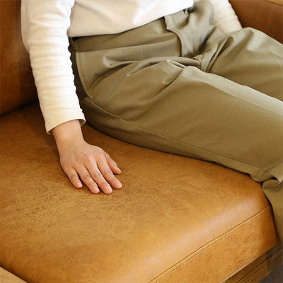 木の風合いが感じれるソファ フリート 1人掛け W77cm