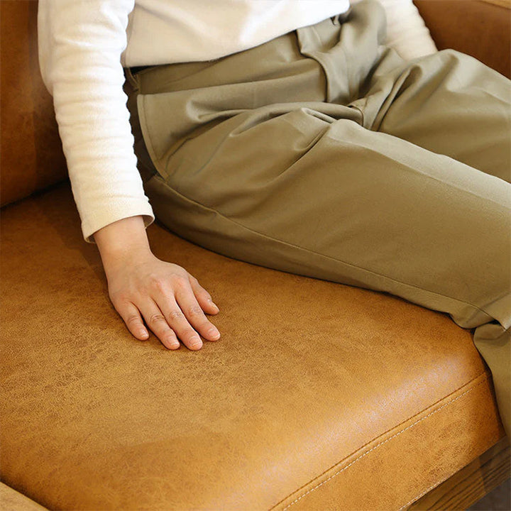 木の風合いが感じれるソファ フリート 1人掛け W77cm