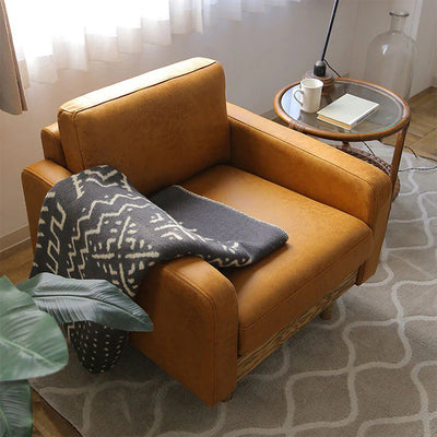 木の風合いが感じれるソファ フリート 1人掛け W77cm