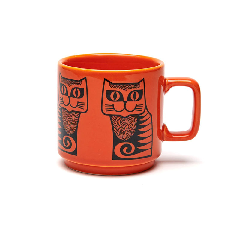 ホーンジー マグ "キャット オレンジ" ヴィンテージデザインの猫のマグ Magpie x HORNSEA