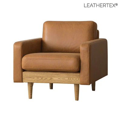 木の風合いが感じれるソファ 1人掛け(CAMEL)