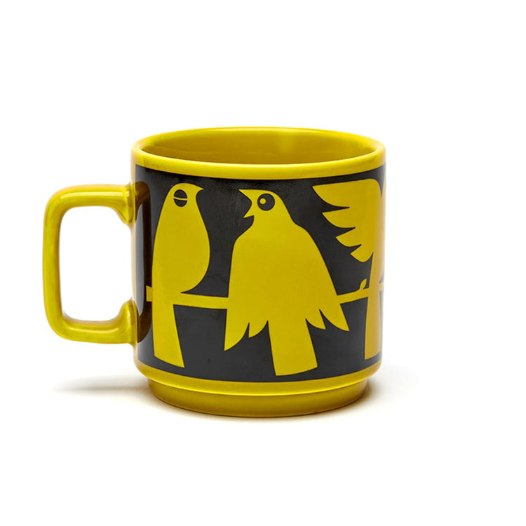 ホーンジー マグ "バード シャルトルーズ" ヴィンテージデザインの鳥モチーフのマグ Magpie x HORNSEA