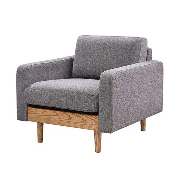 木の風合いが感じれるソファ 1人掛け(GRAY)