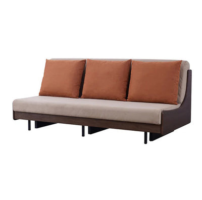 ごろ寝ソファ200cm (BR×ベージュ)