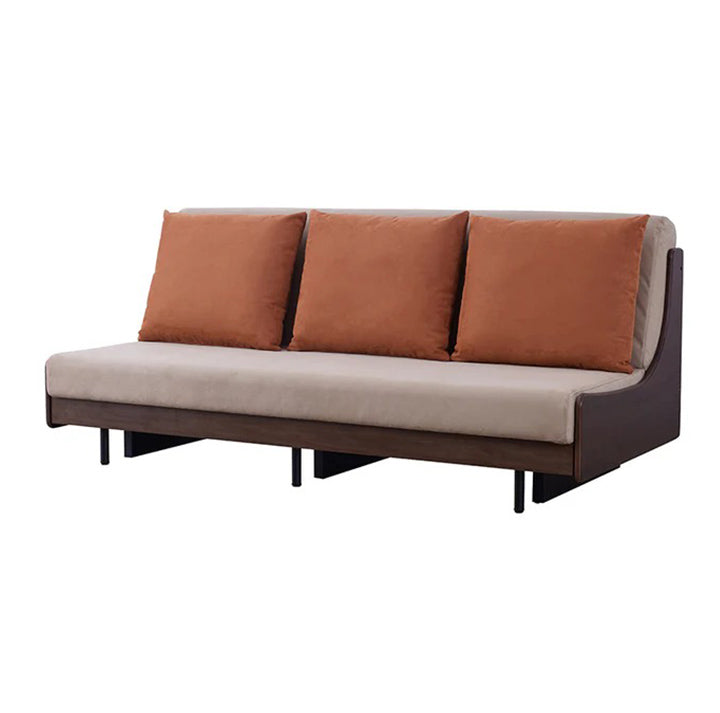 ごろ寝ソファ200cm (BR×ベージュ)