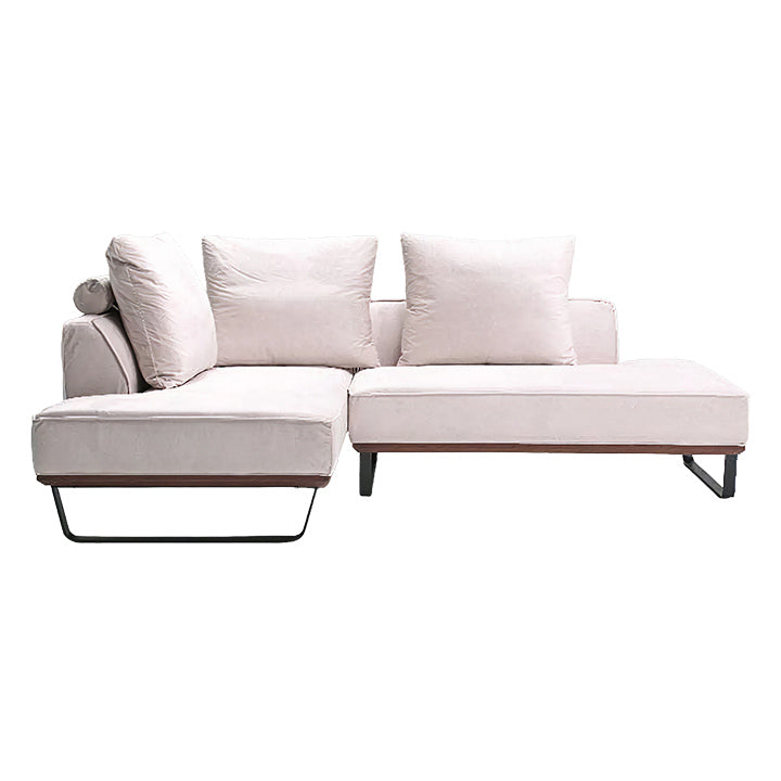 撥水加工カウチソファ 3人掛け W220cm エコテックス｜ ソファ・家具