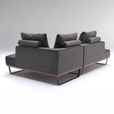 撥水加工カウチソファ(背面)