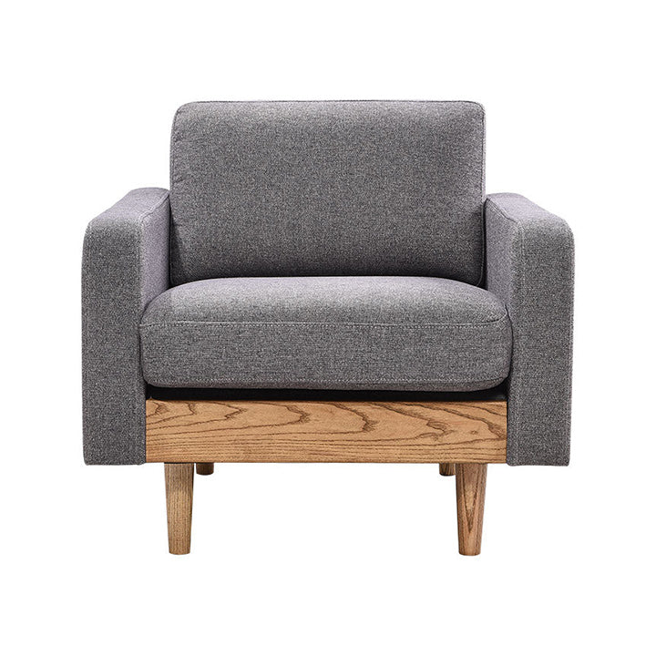 木の風合いが感じれるソファ 1人掛け(GRAY)