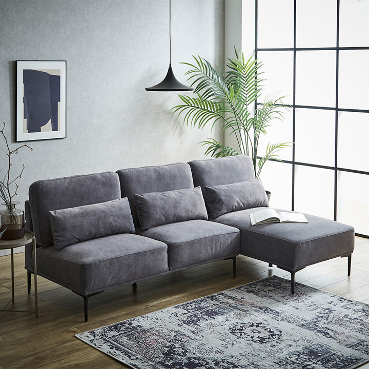 撥水耐傷加工カウチソファ 3人掛け W220cm｜ ソファ・家具・インテリア