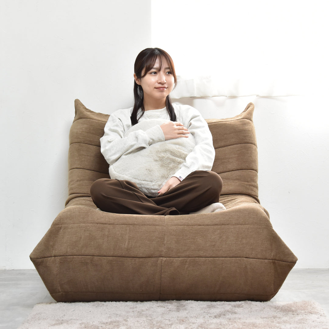 搬入簡単 高反発 1人掛け 圧縮ローソファ W86cm｜ ソファ・家具