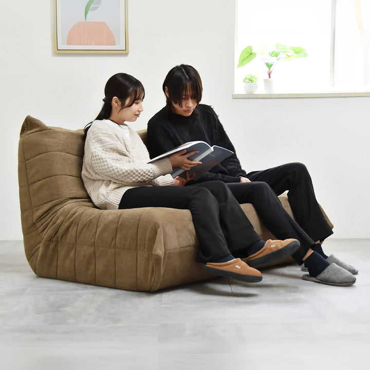 搬入簡単 高反発 2人掛け 圧縮ローソファ W124cm｜ ソファ・家具