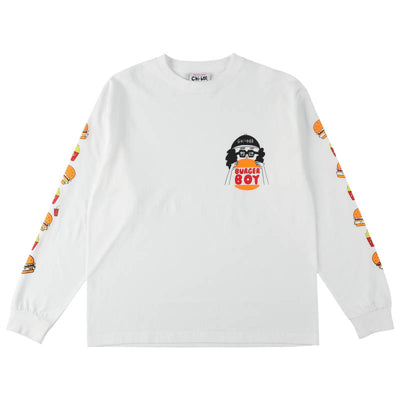 chi-bee BURGER ロングTシャツ