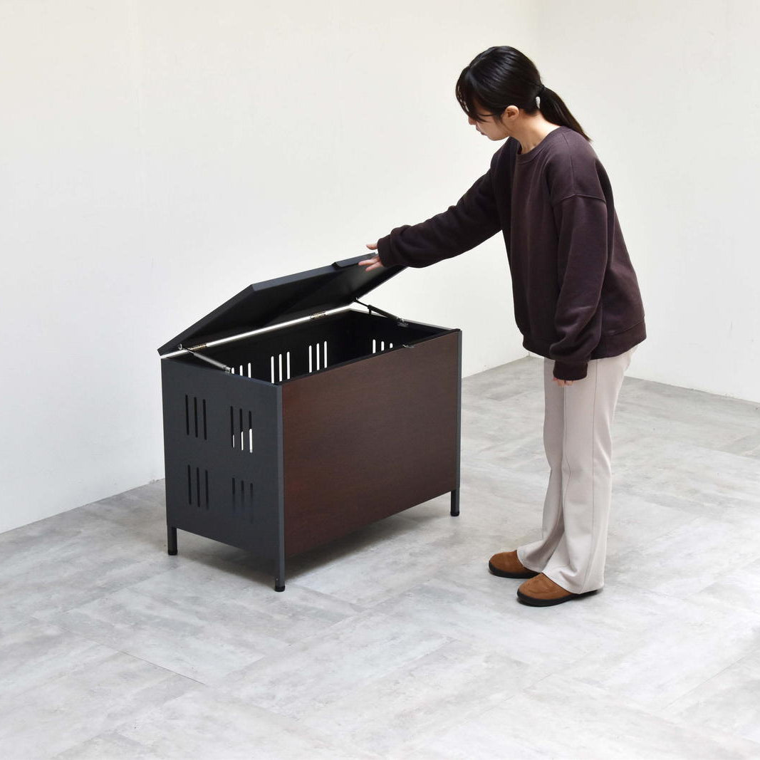 屋外収納 ガーデンストッカー スチール収納ボックス M｜ ソファ・家具