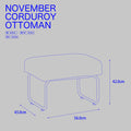 November  コーデュロイ オットマン  / CORDUROY  ottoman