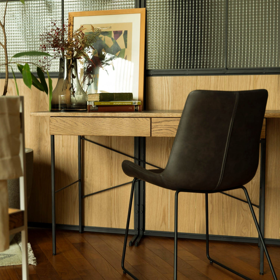 ポル デスク ワイド マットブラック & ユロップグレー（900） / POL