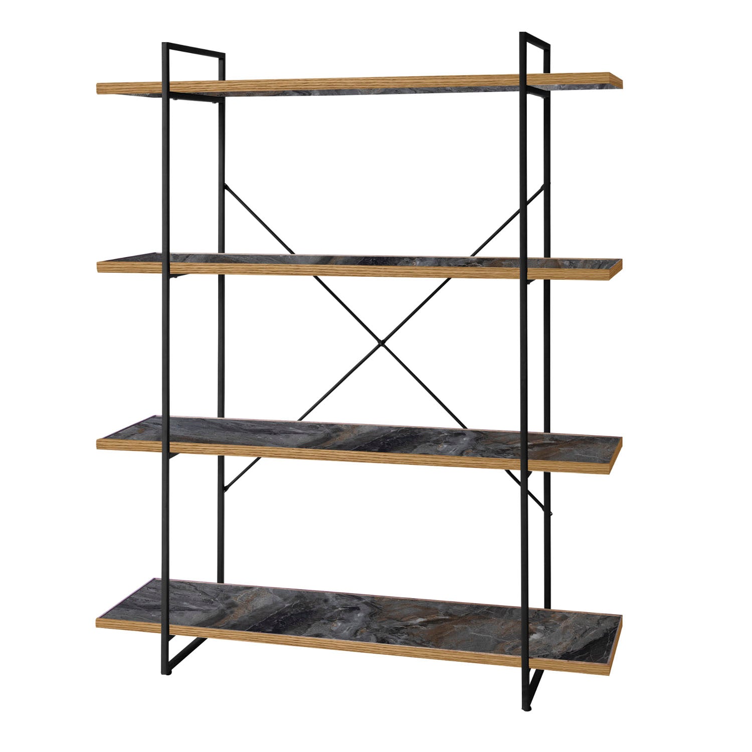 POL open shelf 3 rack europe gray - 木製ラック・ウッドラック