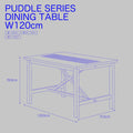 PUDDLE ダイニングテーブル  幅75㎝ 幅120㎝  PUDT-75  PUDT-120/ B.Bファニシング