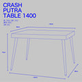 プトラ テーブル 1400 / クラッシュゲート