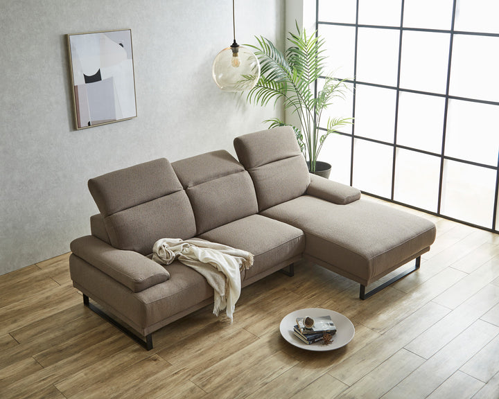 ヘッドリクライニングカウチソファ ロディ 3人掛け W245cm｜家具