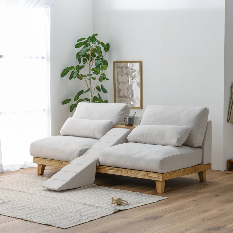 ペット対応 ブークレファブリック 3Pソファ W198cm｜ ソファ・家具