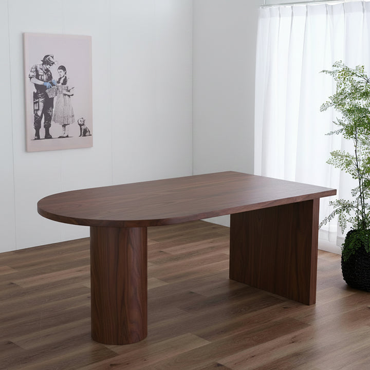 ラウンドダイニングテーブル W165cm｜ ソファ・家具・インテリアの通販