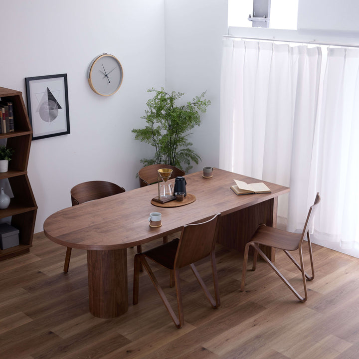 ラウンドダイニングテーブル W165cm｜ ソファ・家具・インテリアの通販