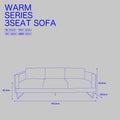 ウォーム 3シート ソファ / WARM 3 seat sofa