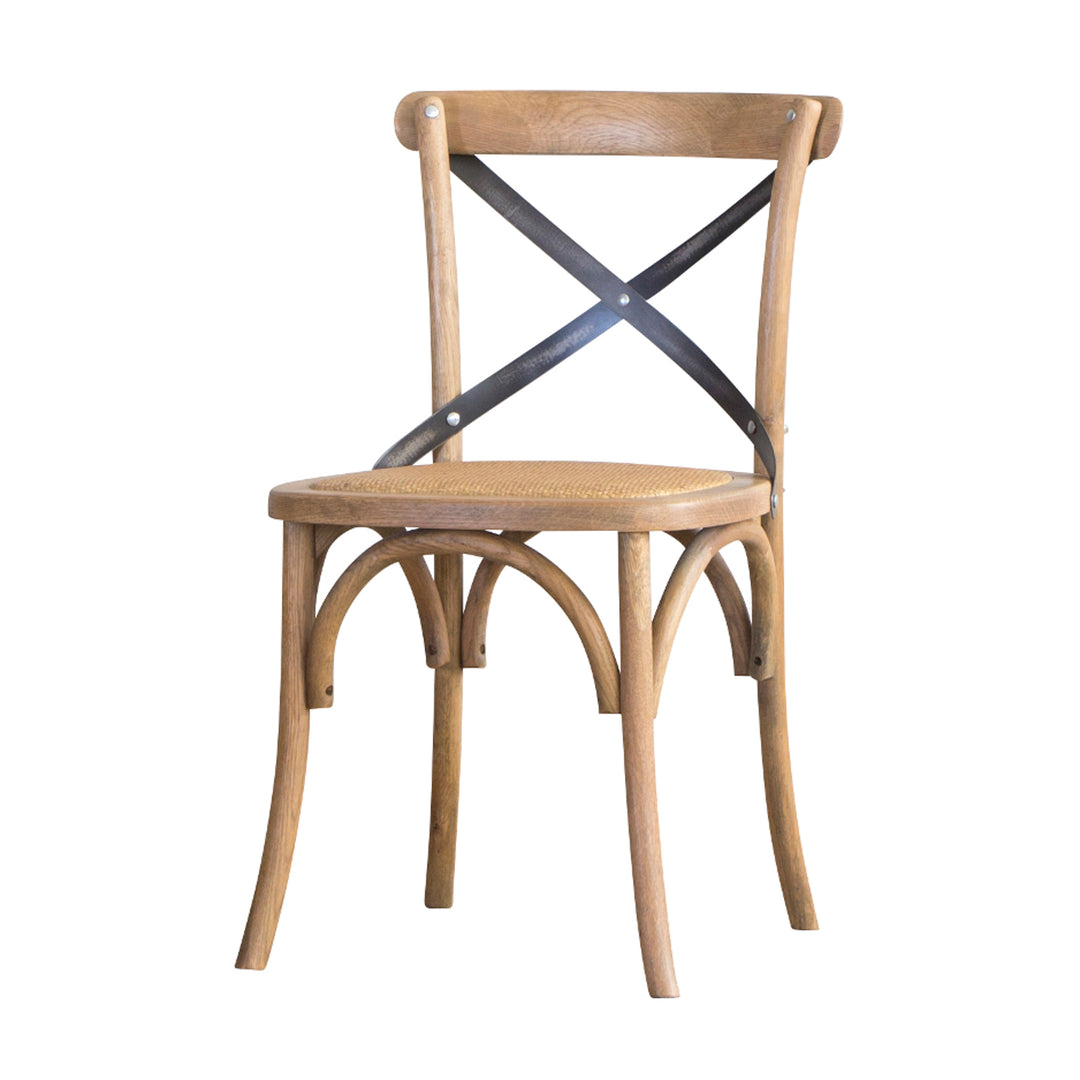 オーク材 クロスバック ダイニングチェア　8月末までお値下げ オーククロスバックチェア卸売価格 - Blossom Furnishings
