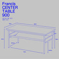 Francis センターテーブル 幅90㎝  FRCT0091 / B.Bファニシング
