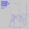 クロスⅡ ダイニングチェア リサイクルレザー スチール キャメル コーヒー knot antiques CRUSH CRASH PROJECT