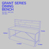GRANT ダイニングベンチ GRB-113 / B.Bファニシング