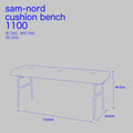 サムノルド クッションベンチ  / sam-nord cushion bench