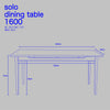 ソロ ダイニングテーブル 1600 / アデペシュ SLO-DNT-1600